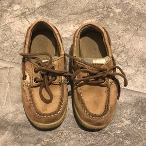 Boys Sperry billfish with plaid size 9m